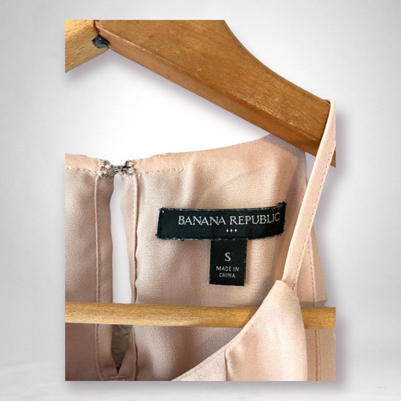 Banana Republic Women's Pink/Beige High Neck Tank Size Small - Picture 3 of 4